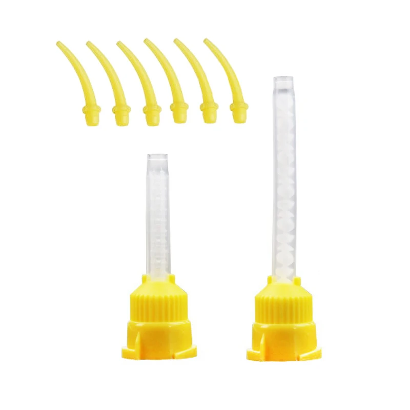 Disposable Dental Impression Mixing Tips 1:1 Intraoral Tip For Impression Material Nozzles Mixing Tube