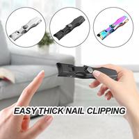 Portable Nail Clippers Ultra Sharp Fingernail Clippers Steel Splash Jaw Scissors Opening Stainless Wide Anti Toenail C7V4