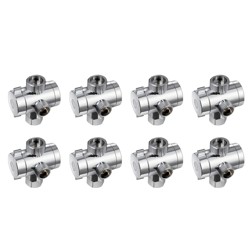 

A43T 8X ABS Chrome 3-ходовой переключающий шланг фитинг Т-образный адаптер разъем для углового клапана шланг для ванны душа кронштейн для унитаза