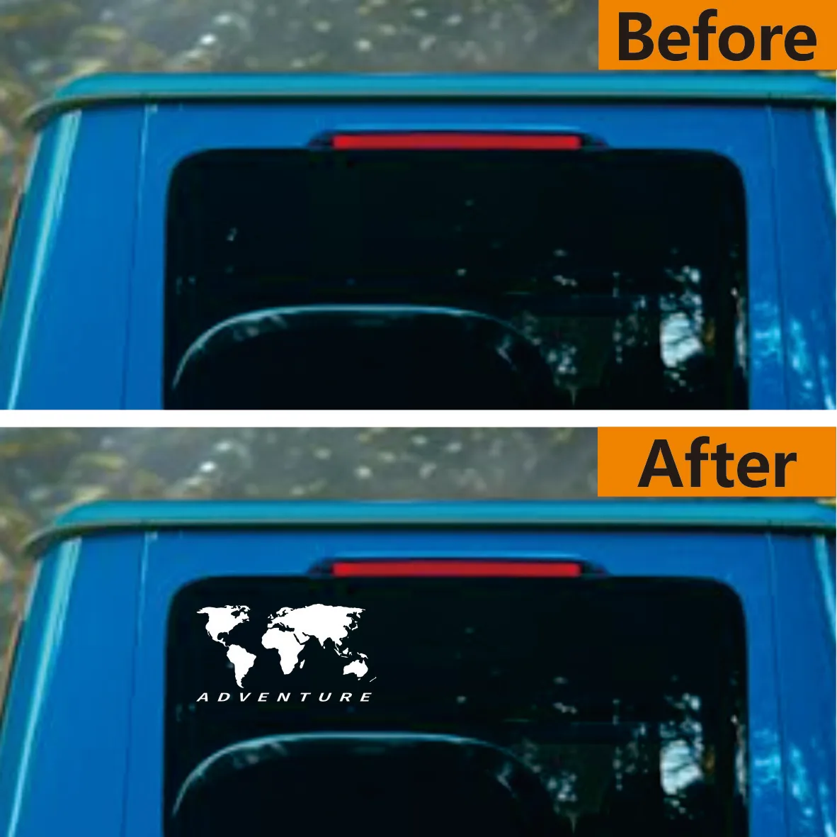 World Map Universal Auto Sticker Art Auto Motorcycle Trucks Racing SUV Bumper Laptop Suitcase Vinyl Decal