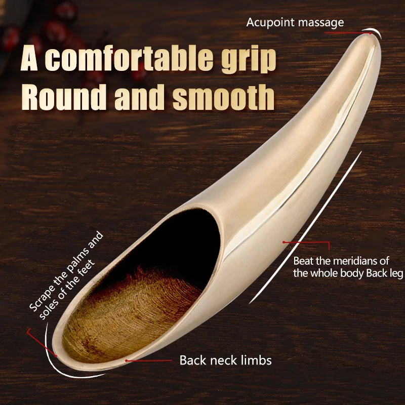 foot massage brass scraping knife Pure copper guasha plate back shoulder neck body guasha massage tool whole body