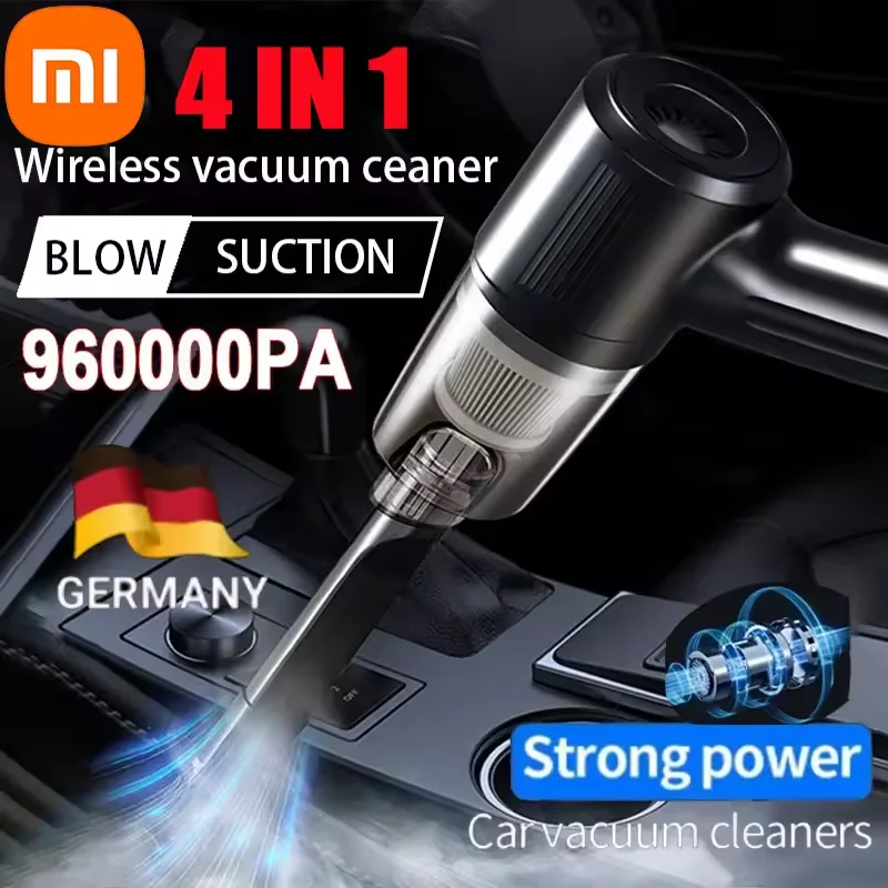 Xiaomi Mini Portable Wireless Car Vacuum Cleaner Multifunctional High-power Suction and Blowing Integrated Cleaning Appliance