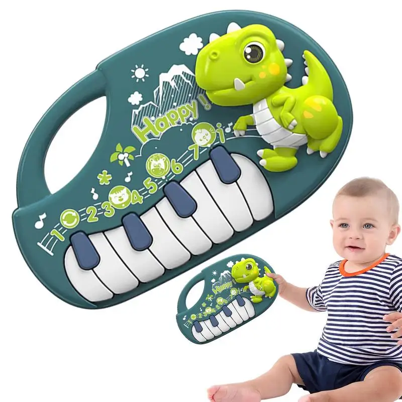 Dinosaur Piano Keyboard Dinosaur Learning Educational Toys Interactive Portable Creative Lovely Electronic Musical Toys