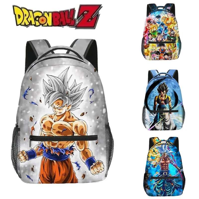 Dragon Ball Z Anime Figure New Backpack Cartoon Super Saiyan Goku Student Bag Figure Teenagers Boys Toys Gifts Lunch Box Bag