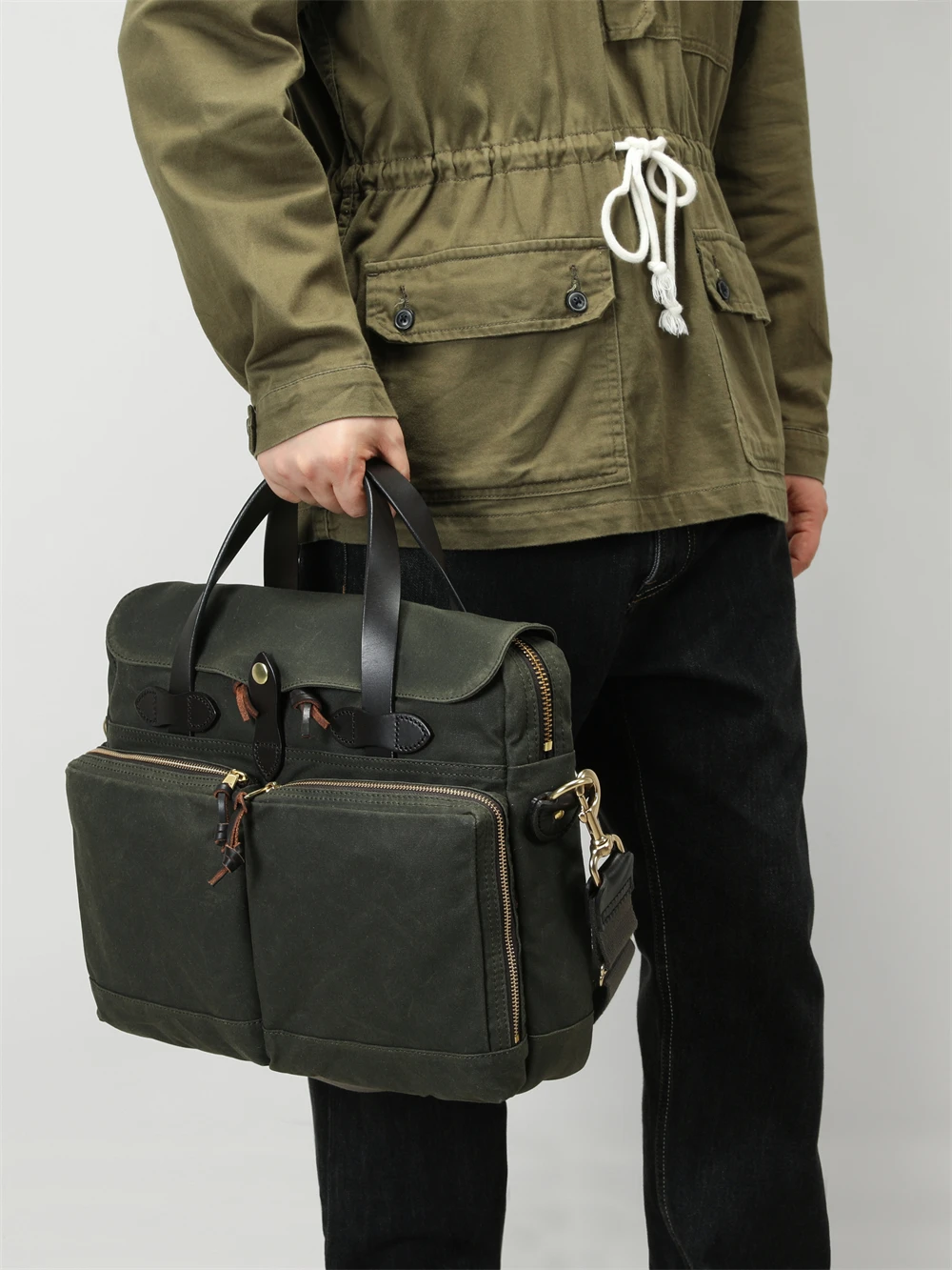 

Водостойкая холщовая сумка с маслом и воском в стиле ретро, большая мужская сумка Capaci на одно плечо с наклонным крестом, холщовая дорожная сумка