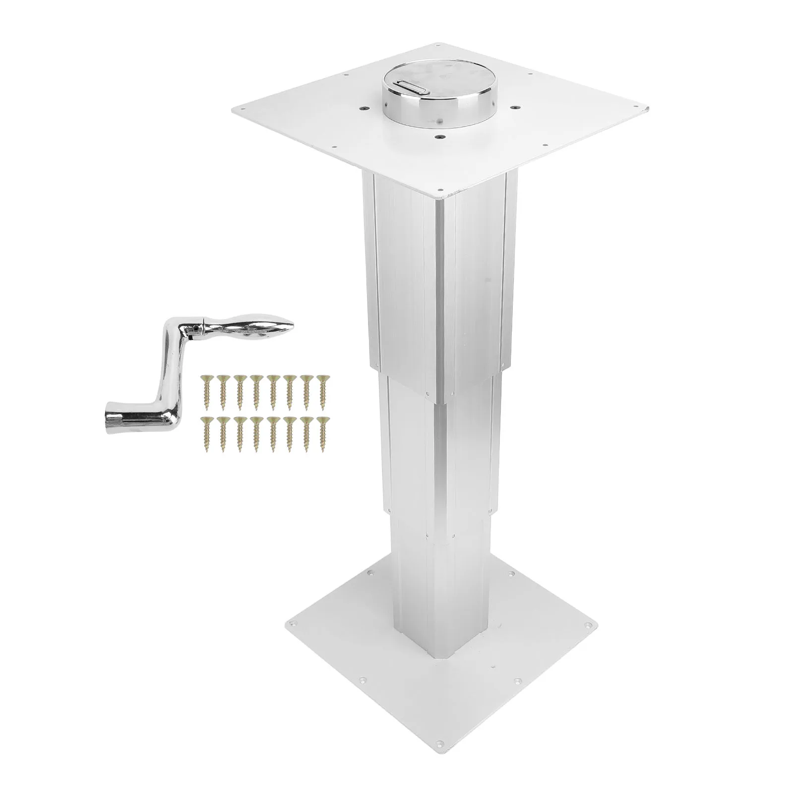 

Adjustable Lifting Table Leg RV Table Leg Aluminum Alloy High Stability Heavy Duty Easy Install for Indoor Balcony for Yachts