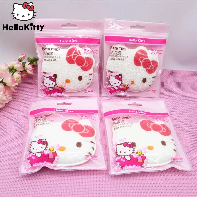 

Hello Kitty Face Wash Facial Cleanser Bubbler Cartoon Puff Face Cleaning Sponge Puff Facial Cleanser Tool Wash Bath Flutter