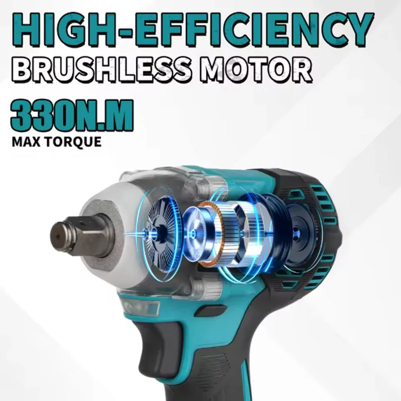 

Makita DTW300 Brushless Cordless Impact Wrench High Torque Auto Repair Tool Lithium-ion Power Tool for Tire Removal
