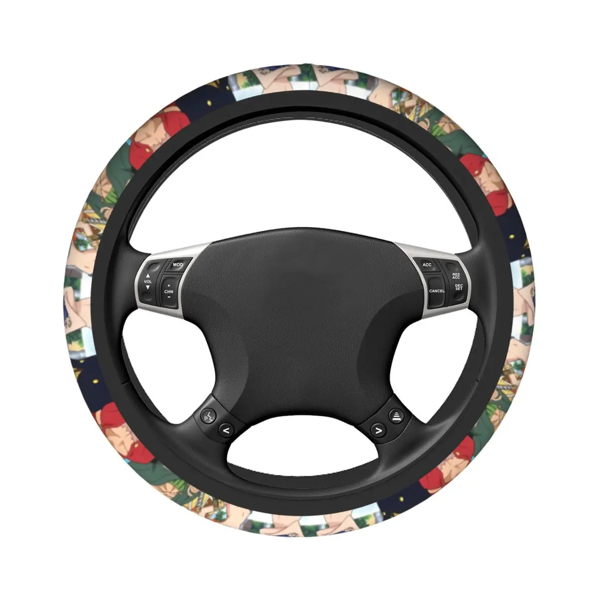 37-38 Car Steering Wheel Covers One Piece Universal Cartoon Auto Decoration Suitable Steering-Wheel Accessories