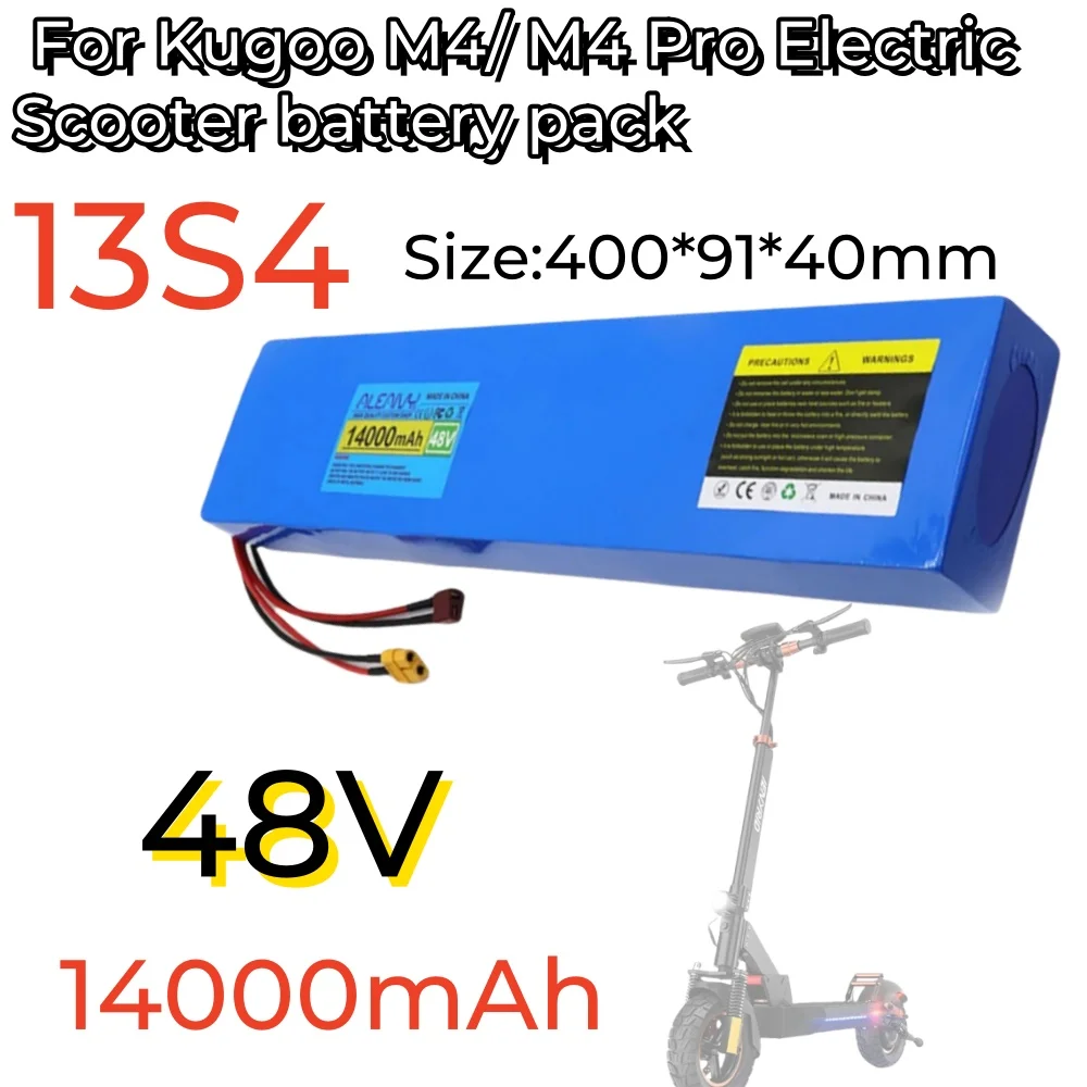 

‌48V 14Ah Lithium-ion Battery for Kugoo M4/MaxSpeed-13S4P High Capacity Pack with BMS,Replacement for Electric Scooter battery.