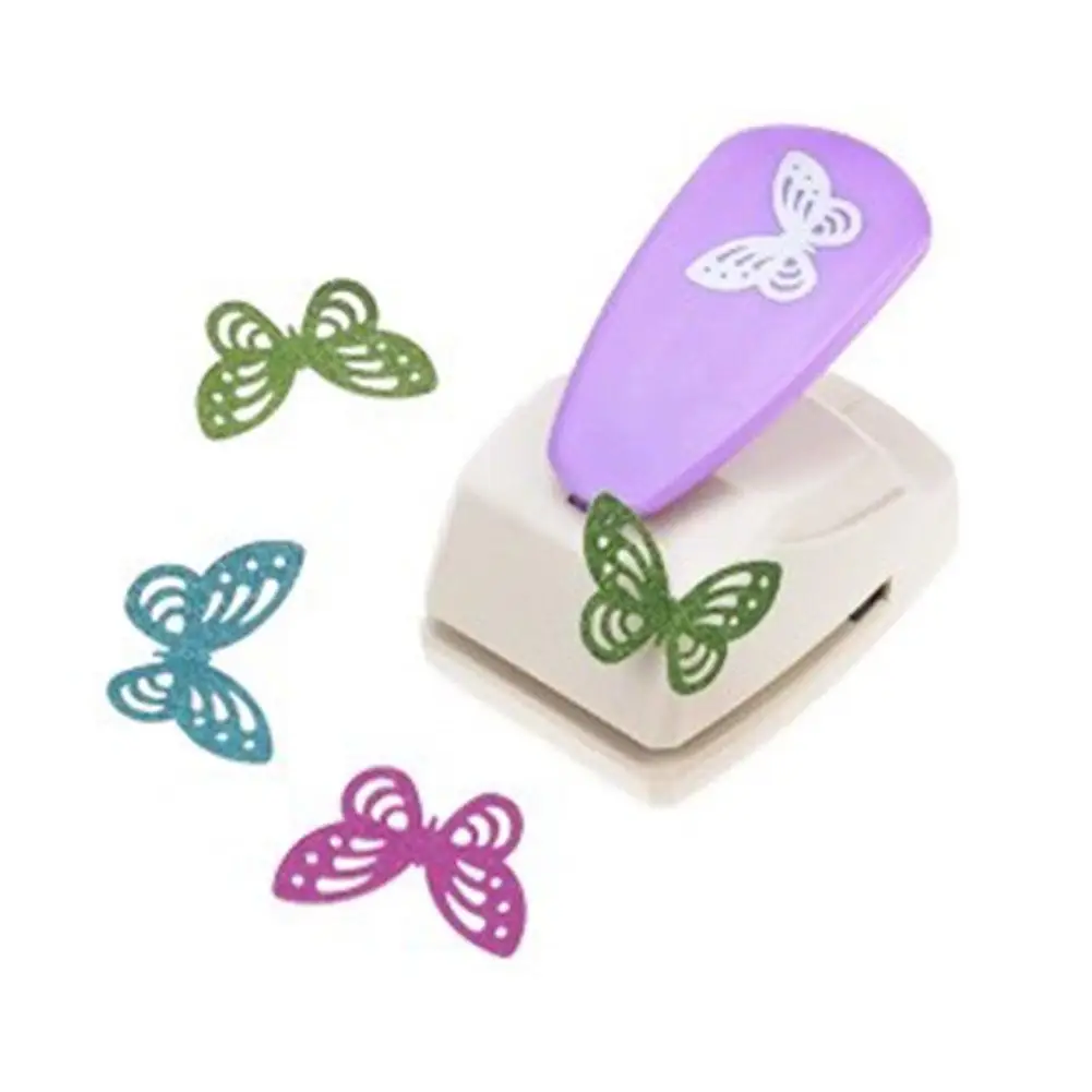 DIY Paper Cutting Butterfly Hole Punch Handmade Cutter Card 3D Shape Plate Punch ABS Plastic Kid Hole Punch Children