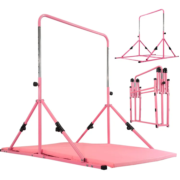 

Home Training Movable Adjustable Height Gym Equipment Kids Girls Gymnastic Kip Bar Horizontal