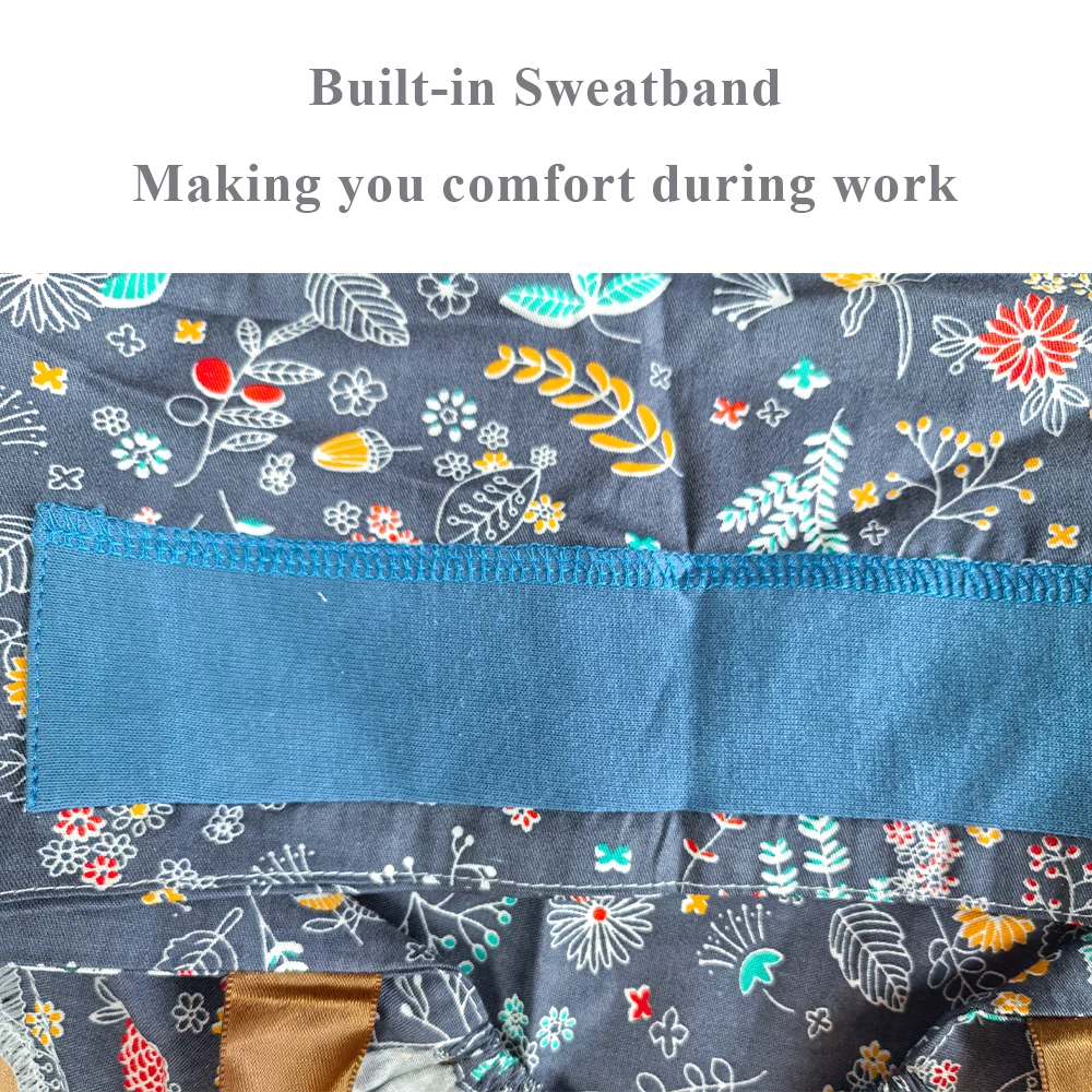 Soft Scrub Cap Unisex Cartoon Printing Scrubs Hat For Women Surgicals Hat Women's And Men Operating Room Hat Nursing Accessories