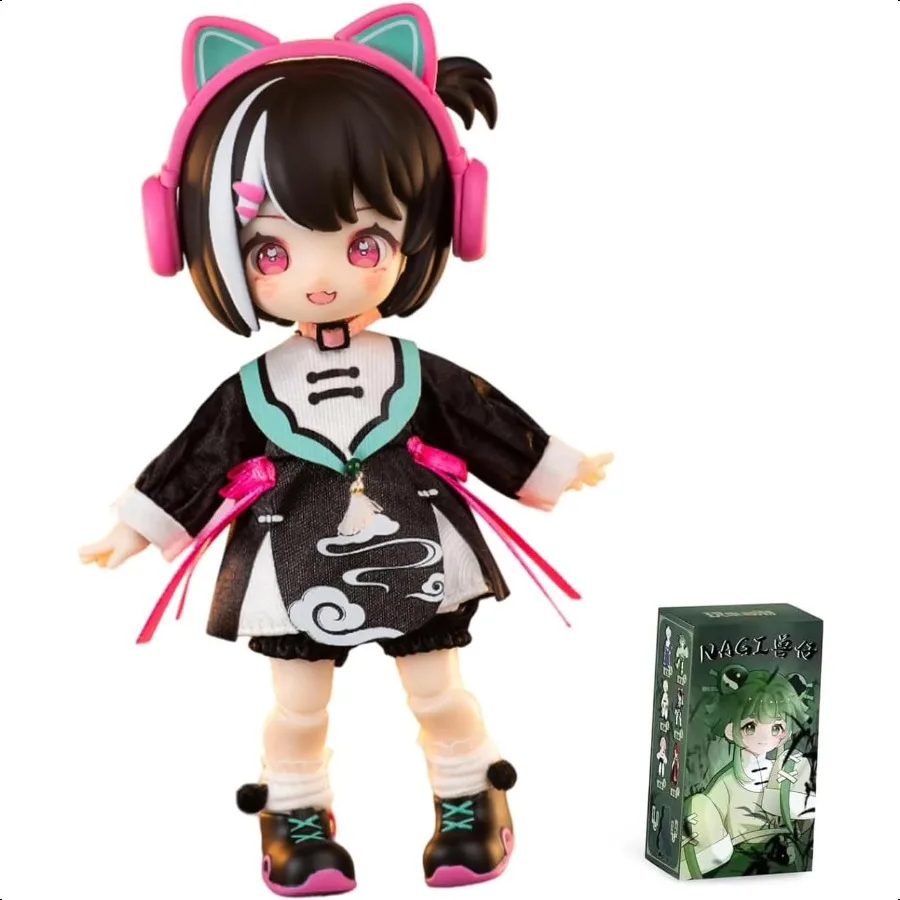 

CALEMBOU BJD Blind Box 1 12 Cute NAGI Study Tour Series BJD Doll 5.5 Inches Collectable Action Figure for Birthday Gifts 1PC