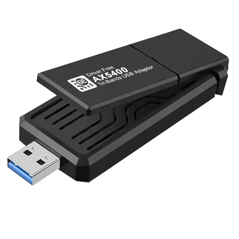A23F-AX5400 Wifi 6E USB Adapter Wireless Wifi Card 2.4G/5G/6Ghz Tri-Band 5400Mbps USB3.0 Wifi6e Adapter For Win10&Win11