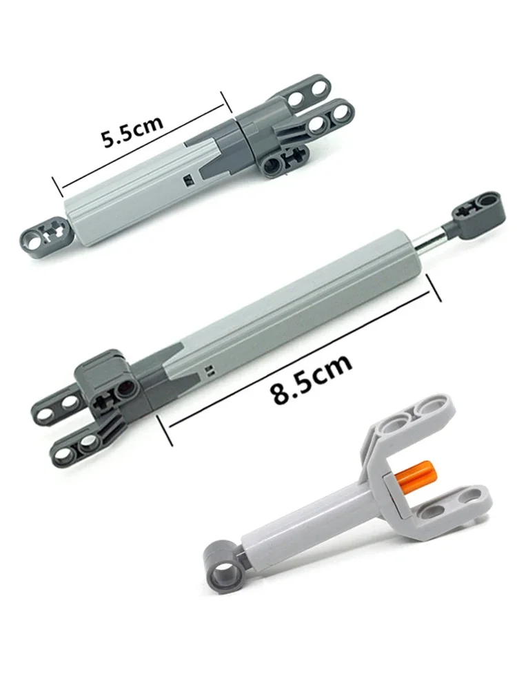 Varilla de empuje técnica, actuador lineal, varilla telescópica dinámica, elevador de tornillos, piezas de bloques de construcción MOC, Juguetes DIY, 61904, 92693, 61927