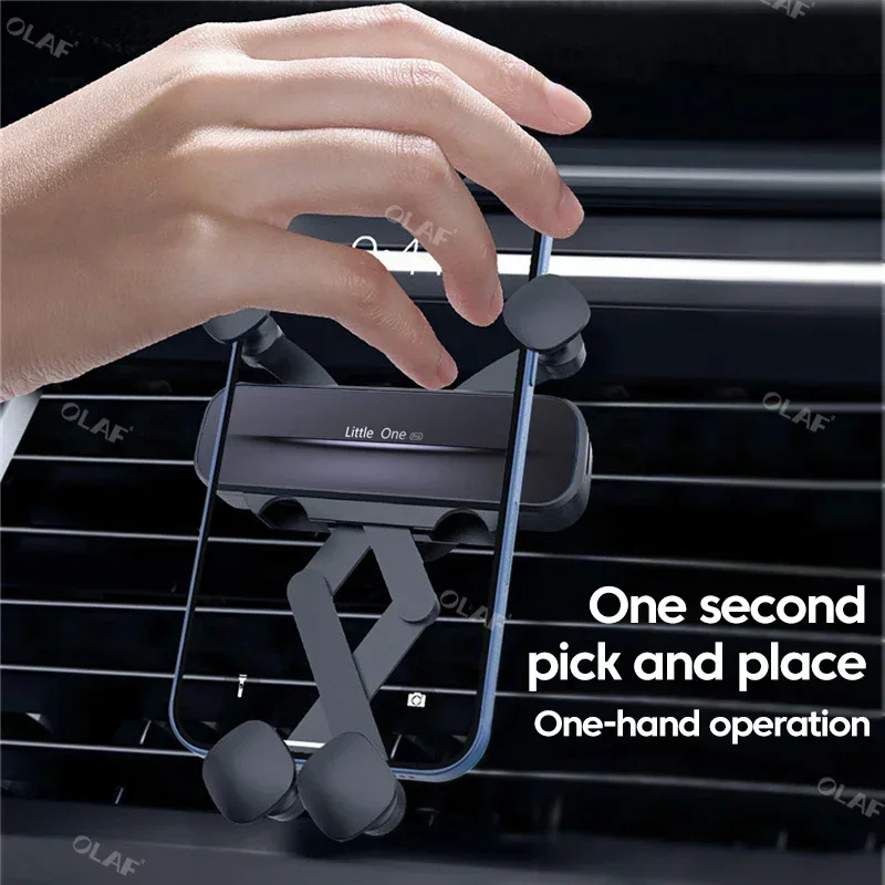 

Gravity Car Phone Holder Air Vent Clip car mobile holder Stand In Car GPS Support for IPhone 13 12 Pro Xiaomi Samsung