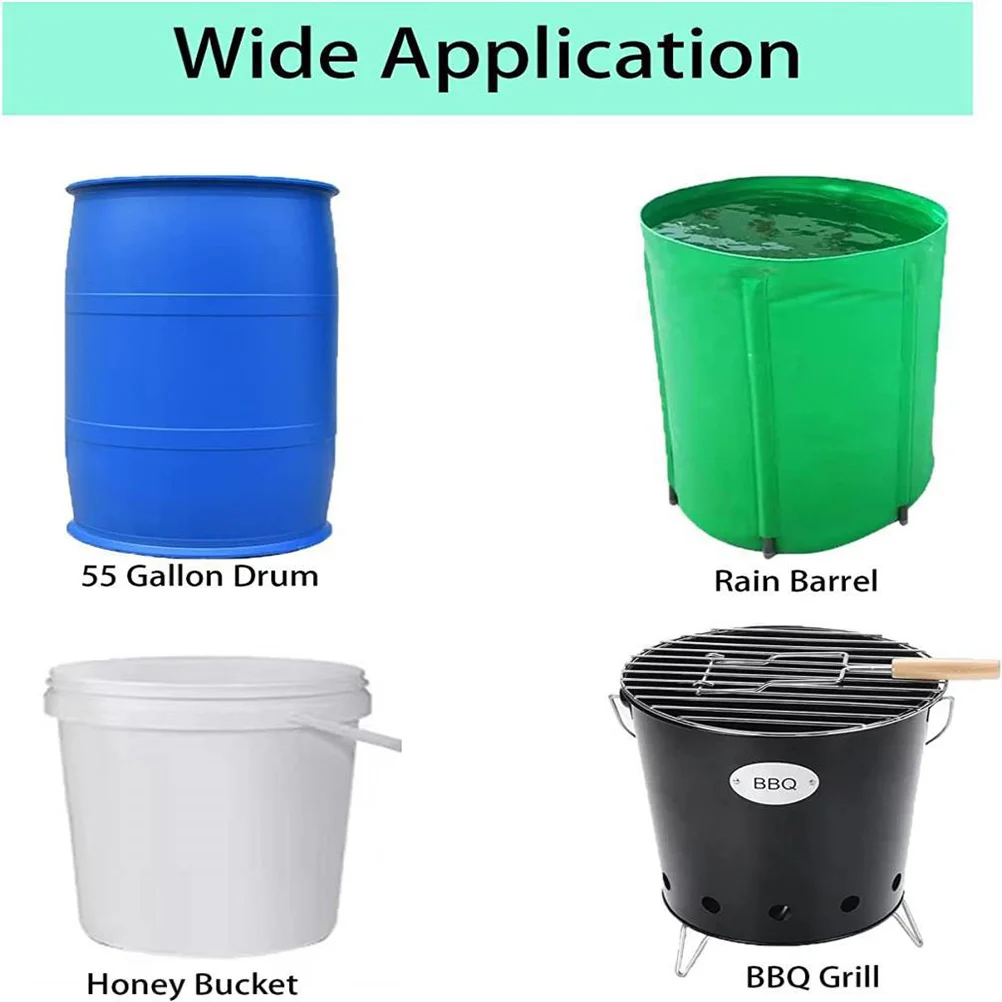 Bucket Lid Tank Protective Cover Reusable Container Wheeled Storage Outdoor Barrel Oxford Cloth Gallon Drum