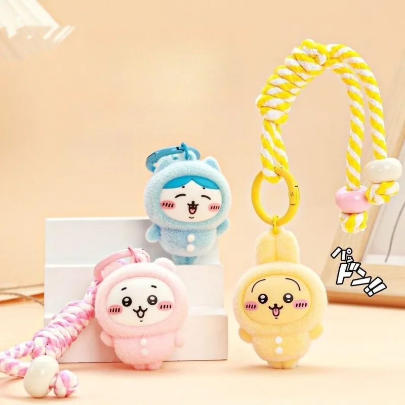 Novo kawaii sanrio chiikawa bonito dos desenhos animados de alto valor chaveiro de pelúcia pingente boneca mochila chaveiro pingente brinquedo das crianças