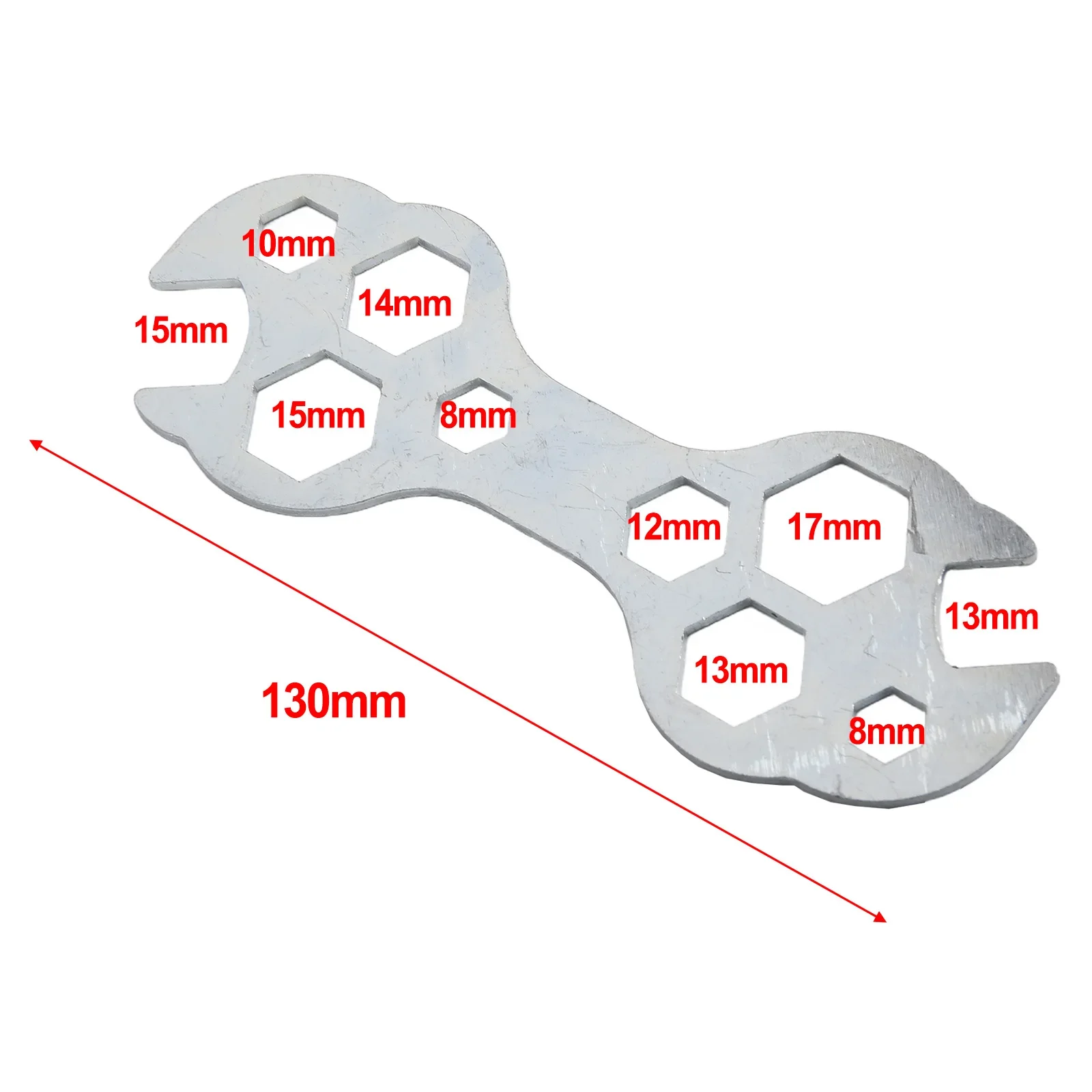 Per auto bicicletta universale chiave strumento di riparazione meccanica Multitool portatile 10 In 1 chiave 8-17mm chiave a vite multitasche esagonale