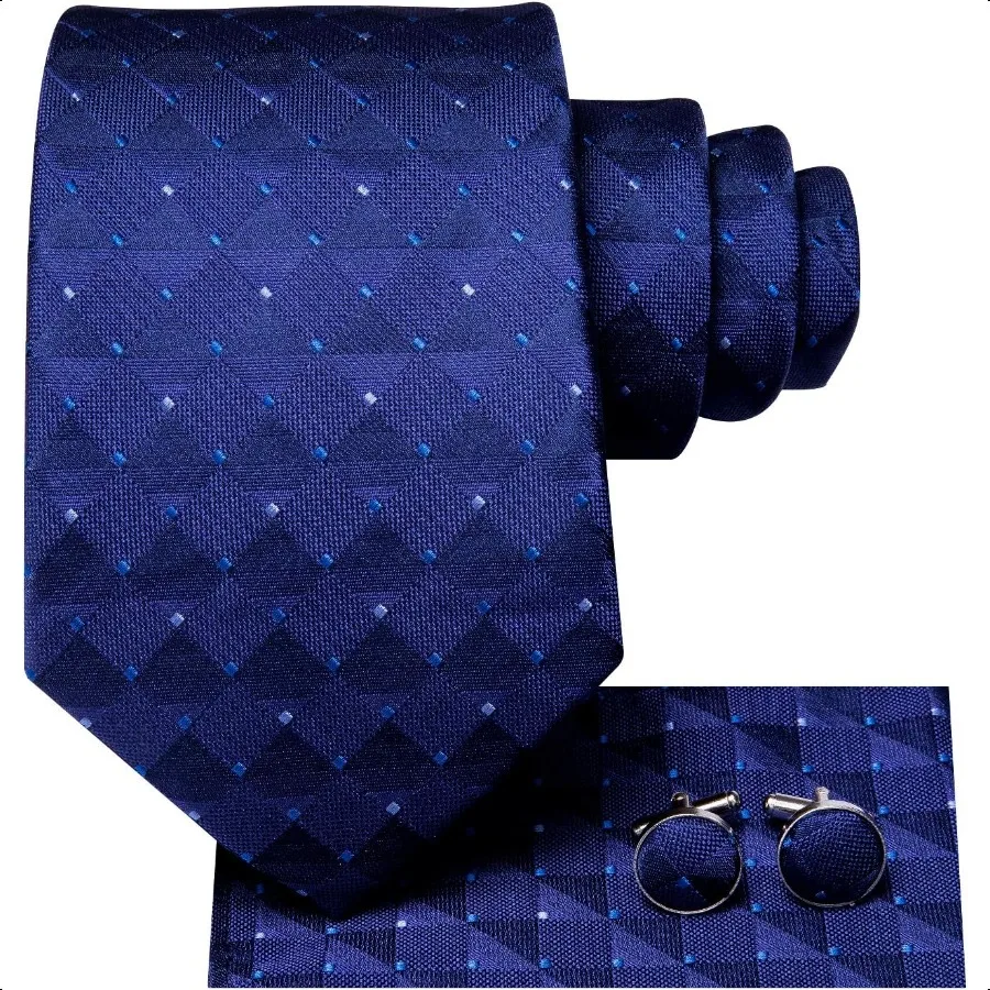 Мужской комплект галстуков HiTie, 63-дюймовый удлиненный галстук, карманный галстук с узором пейсли, квадратные запонки, большой и высокий мужской галстук