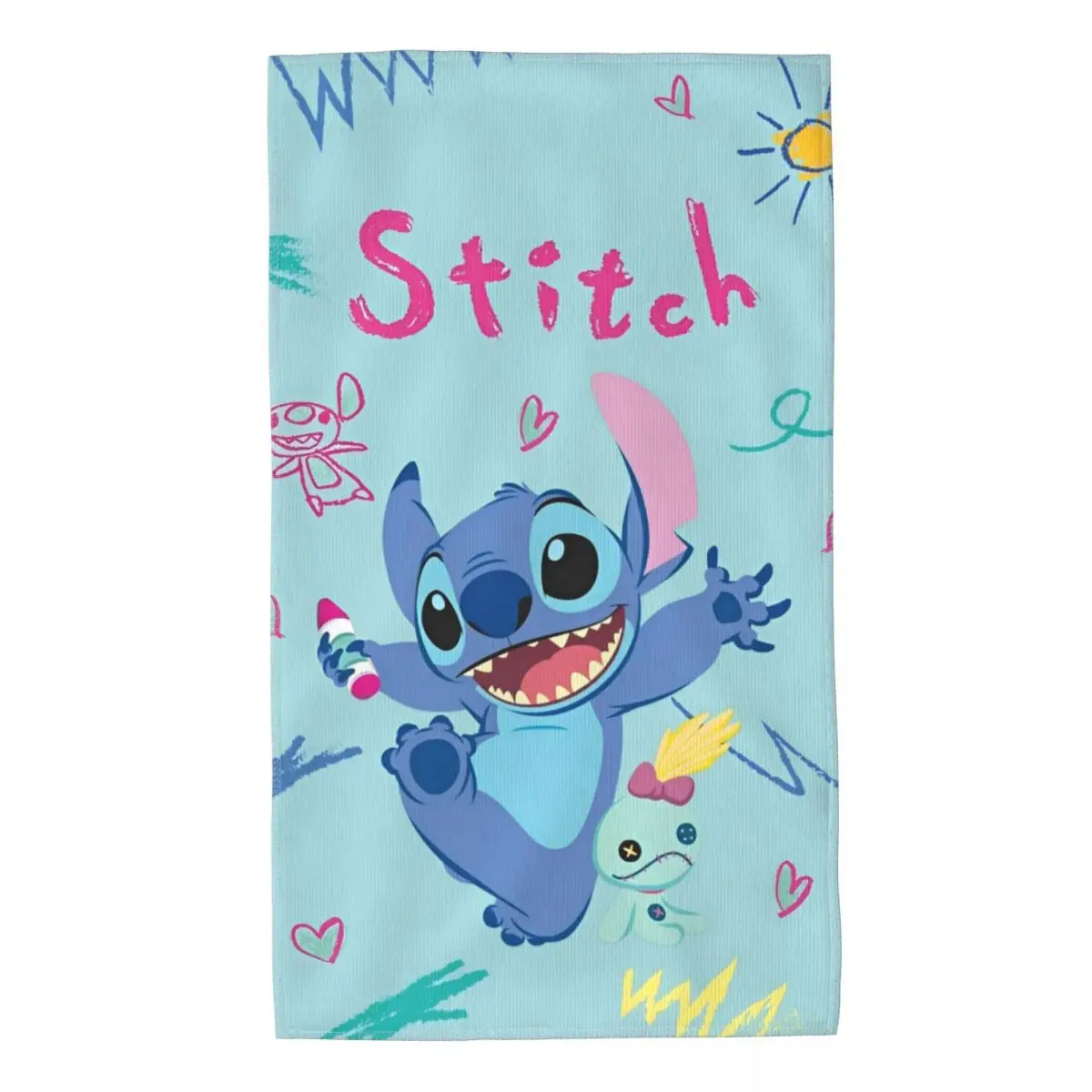 Schattige Lilo En Steek Badhanddoek Zomer Microfiber Badhanddoek Lichtgewicht Voor Reizen