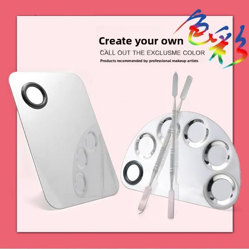 Pro Foundation Mixing Palette Mini Nail Art Ring Palette Makeup Mixing Stick for Makeup Artist