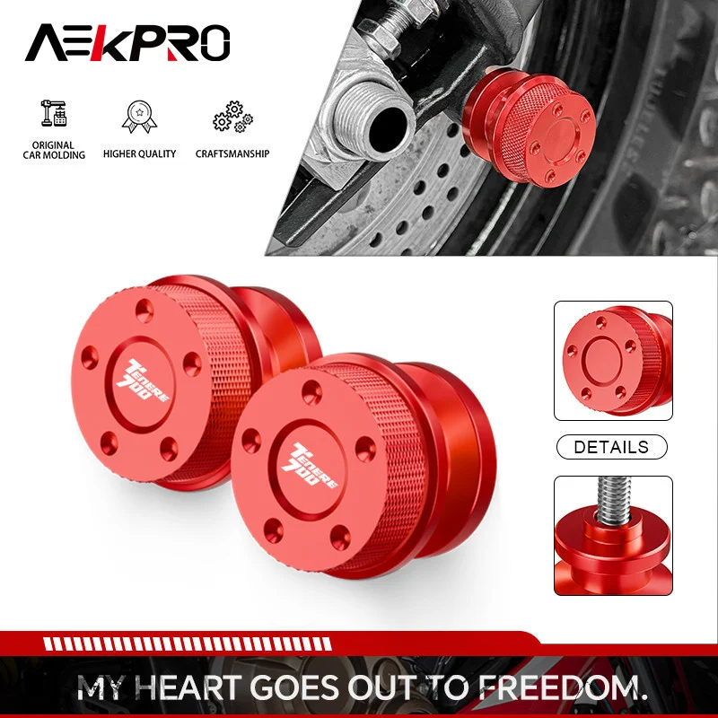 

Motorcycle Accessories For TENERE700 Tenere 700 2019-2023 2024 2025 CNC Aluminium 6MM Swingarm Spools Slider Stand Screws Bolts