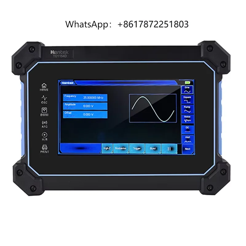 

Hantek TO1204D 4-Channel 150MHz Digital Oscilloscope Multimeter 1GSa/S Sampling Rate 25MHz Signal Testing Equipment