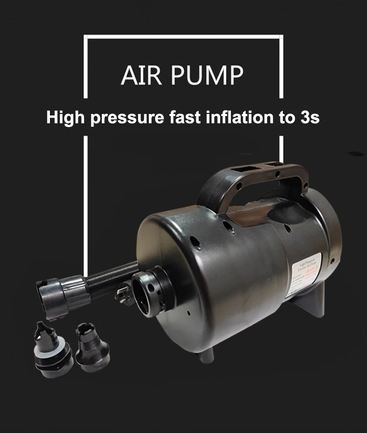 2000W High Pressure Electric Air Pump Dual Use Inflator Deflator for model tent Arch Channel Assault Boat Fast Inflation