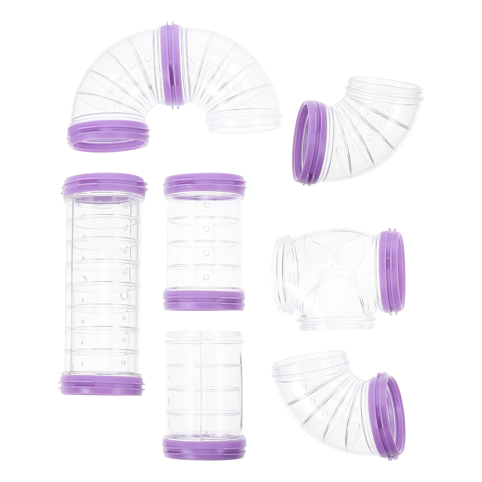 

Hamster Cage Supplies Toy External Puzzle Tube Purple Plastic Tunnel