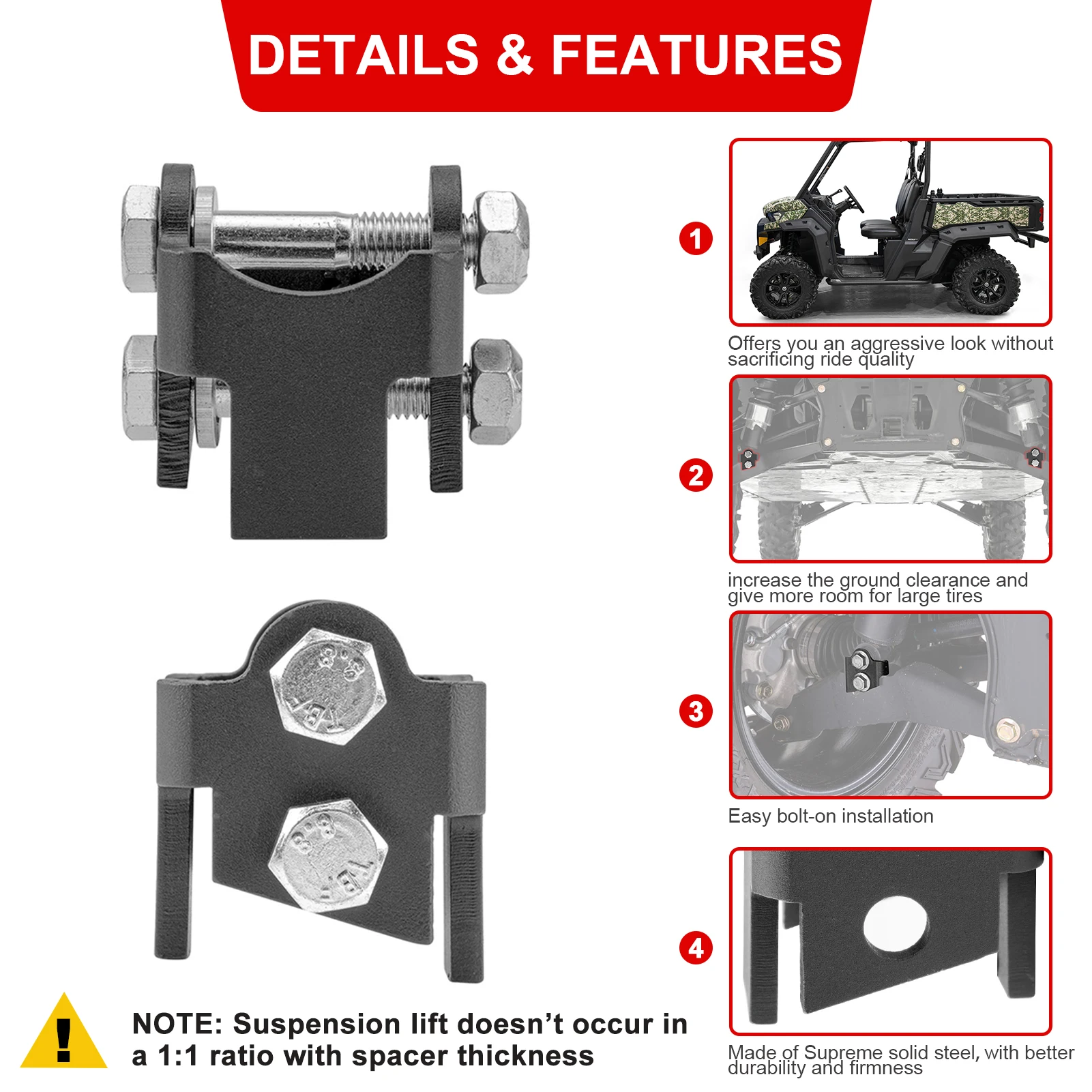 UTV Front & Rear Rise Suspension 2