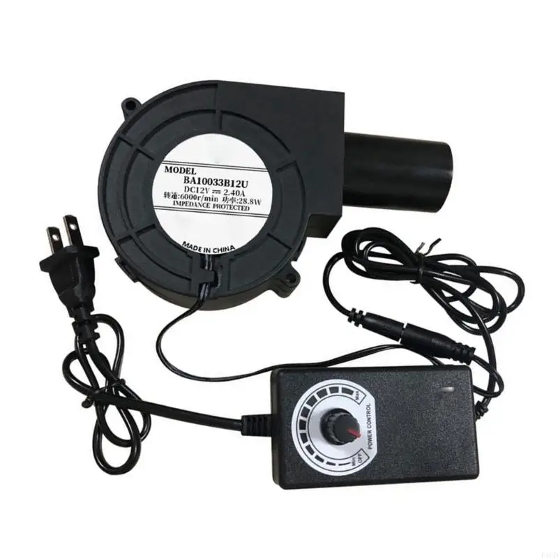 2025 New Double Ball Bearing 12V Blower For Fires Pit ignitions Stove Ventilation Electronics Cooling