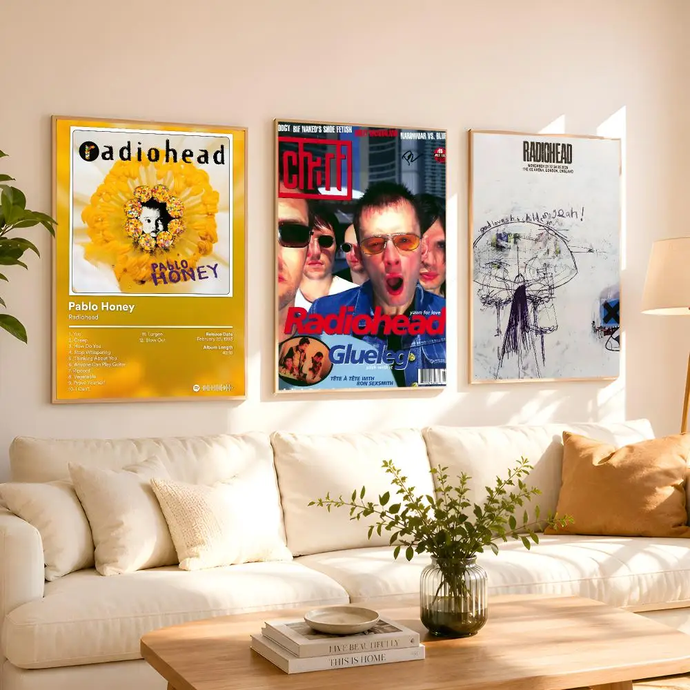 Band Radiohead Poster 1PC HD Matte Peel And Stick Wall Decor For Bedroom Living Room Dorm Office