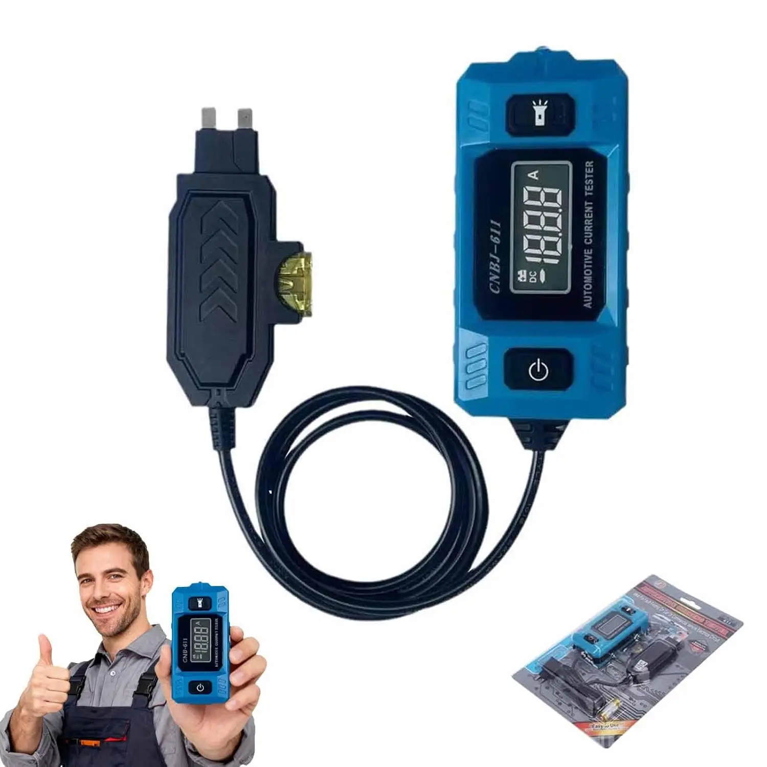 

Автомобильный тестер цепей 2026, 12В, диапазон 0.01~19.99А, измеритель тока, детектор предохранителей, гальванометр, диагностический инструмент для ремонта автомобилей