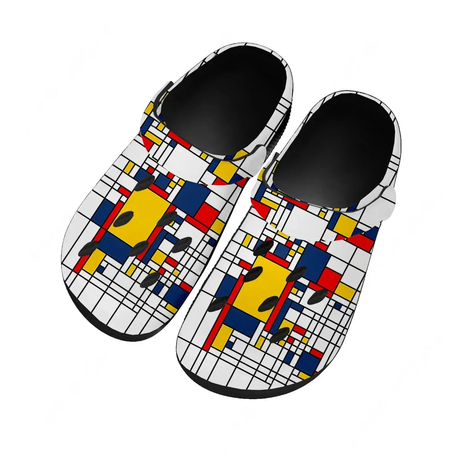 Mondrian Abstract Art Aesthetic Water Shoes Mens Womens Fashion Home Garden Clogs Custom Sandals Beach Breathable Hole Slippers