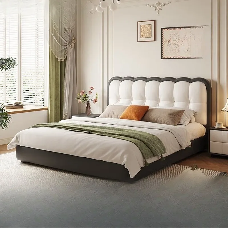 

Leather small apartment child flush edge 1m 2 single simple 1.8 meters biscuit double