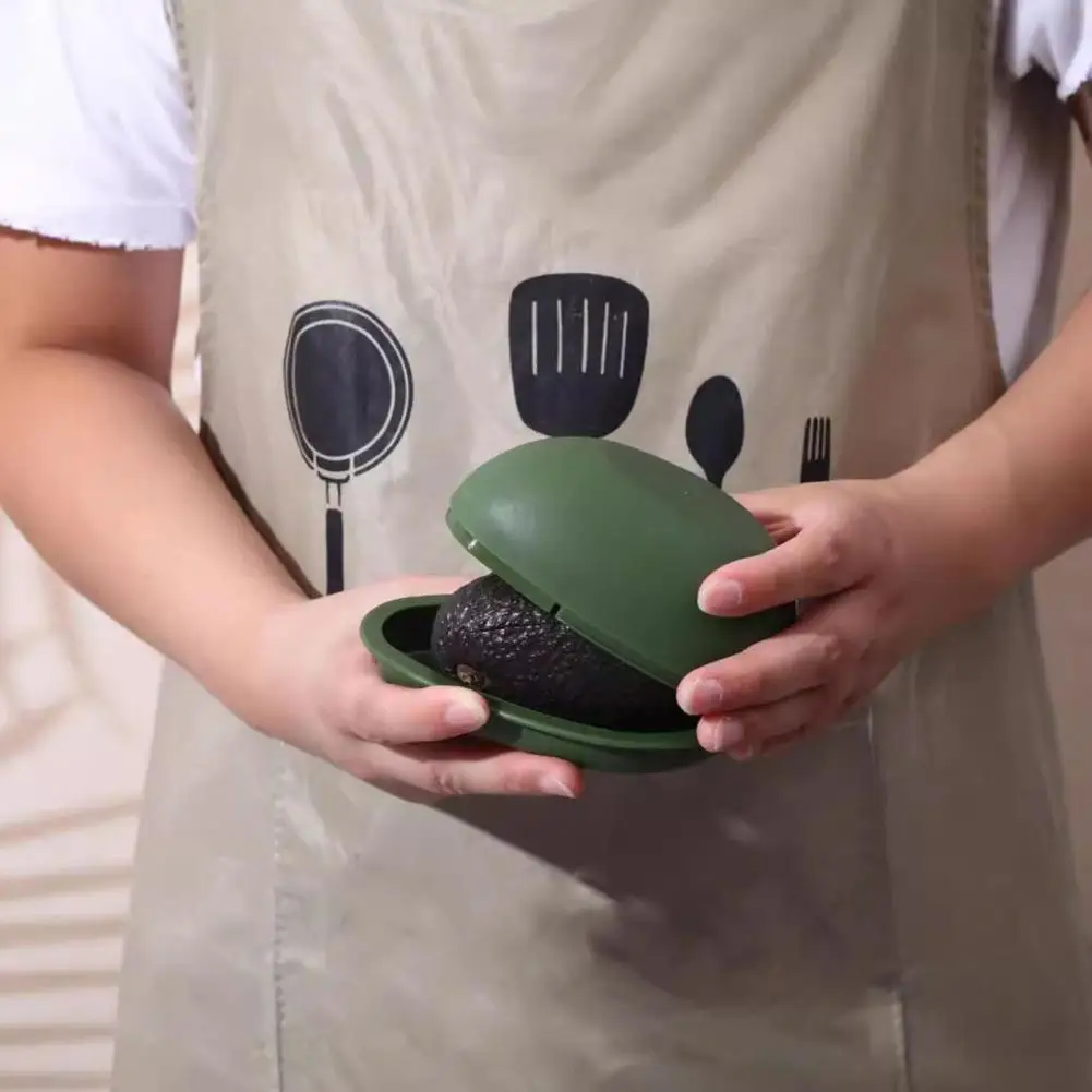 Avocado Storage Container Food Grade Avocado Storage Box BPA Free Food Saver Refrigerator Safe Portable Reusable Avocado Crisper