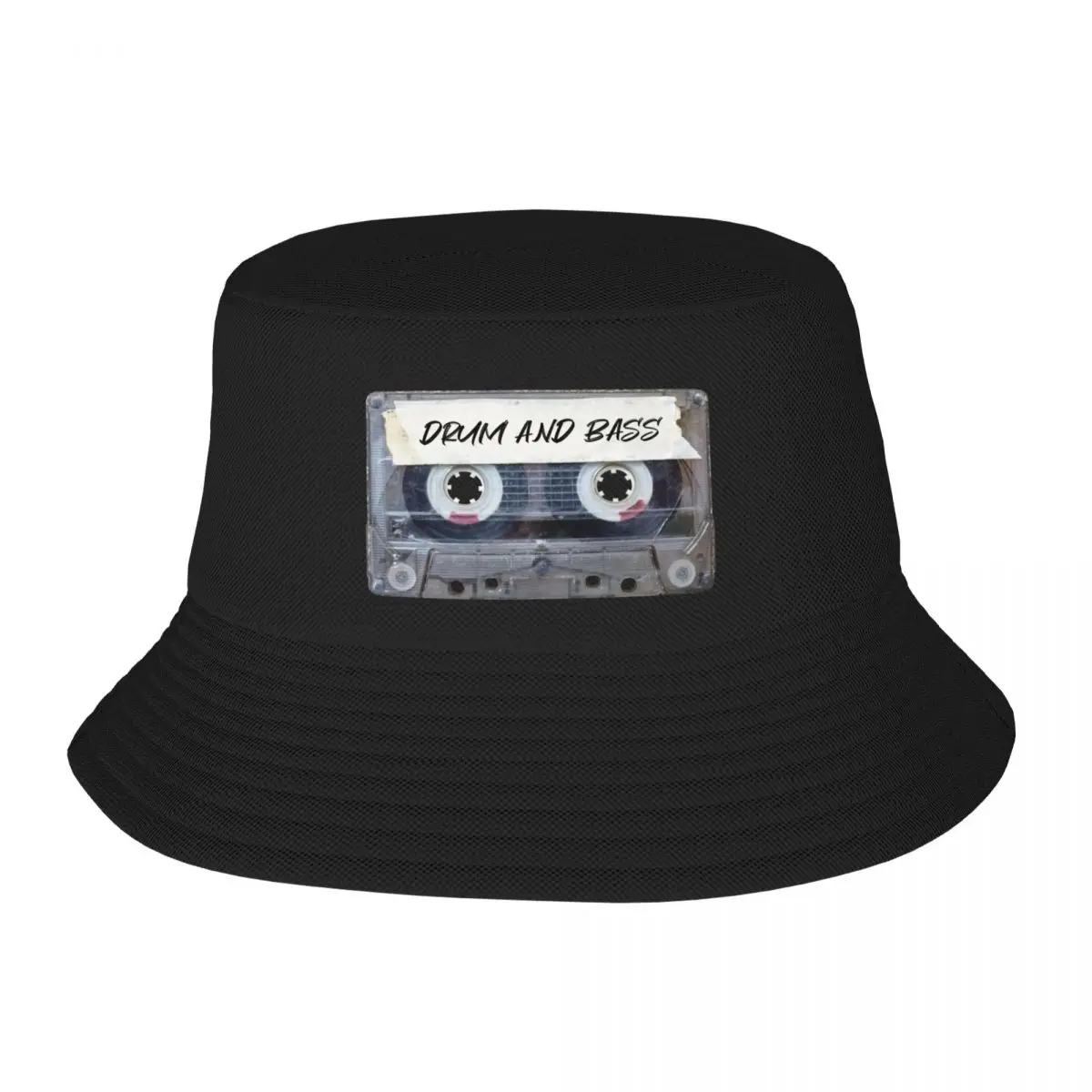 Recorded Music Genre Cassette Old School Drum and Bass Bucket Hat Beach Bag New Hat Caps Women Men's