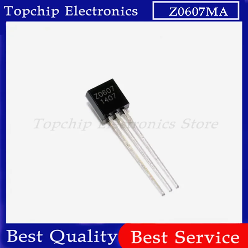 50pcs Z0607 TO-92 Z0607MA TO92 Triacs 0.8 Amp 600 Volt