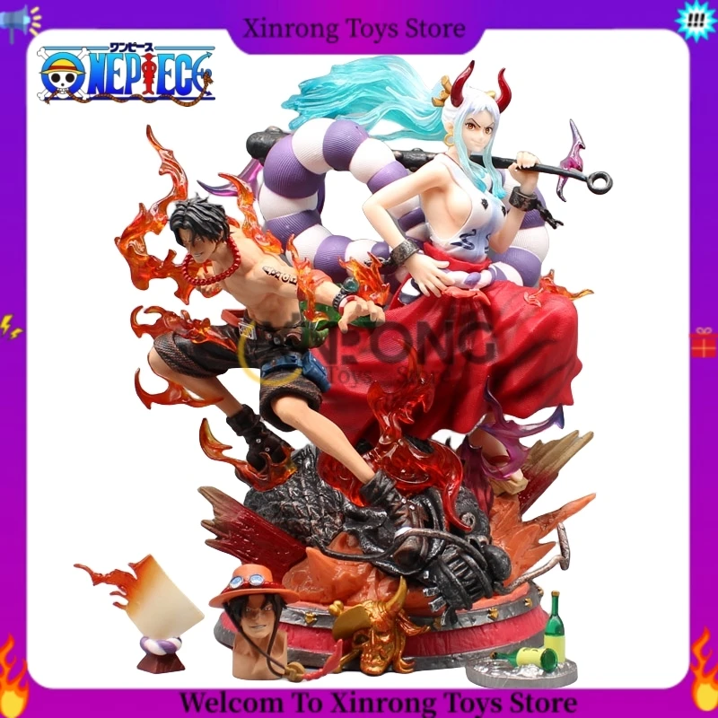 

30.5cm Anime One Piece Yamato Ace Figures Yamato Portgas D Ace Action Figures Children Of Kaido Sabo Anime Pvc Model Toys Gifts