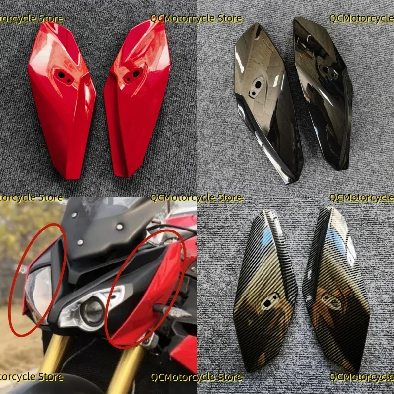 

Motorcycle Head Side Panel Upper Front Headlight Nose Turn Signal Fairing Fit For BMW S1000R S1000 R 2014 2015 2016 2017-2019