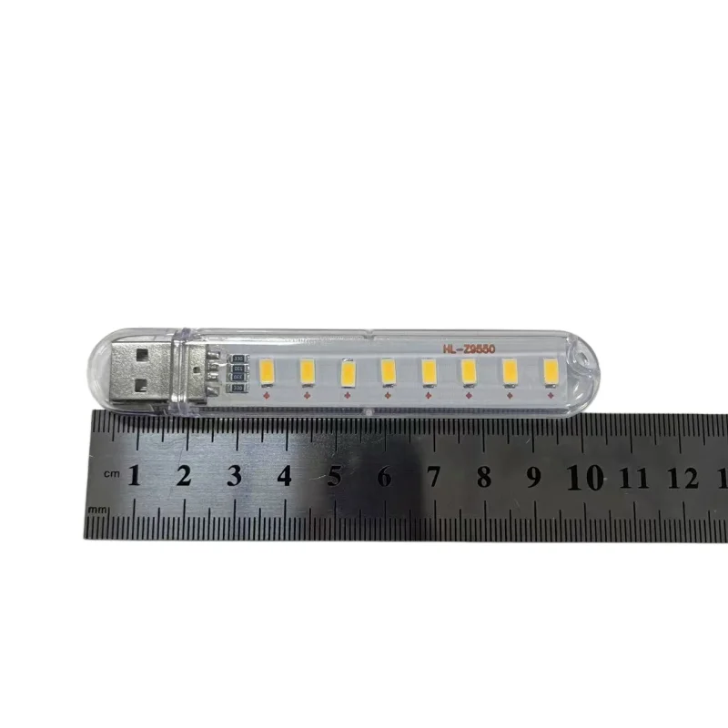5V USB LED8 Light Single sided Dual color Portable Mini Night Light Computer Mobile Power Super Bright Emergency Light image 4