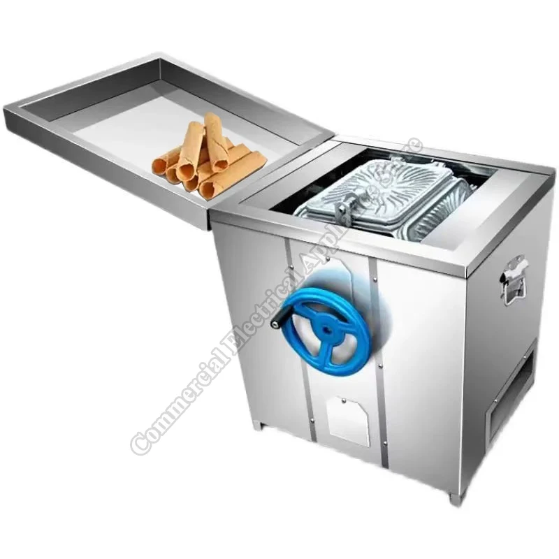 Commercial Egg Roll Liquid Gas Stall Rotating Non-stick Six-sided Thickened Ice Cream Cone Crispy Egg Roll Machine