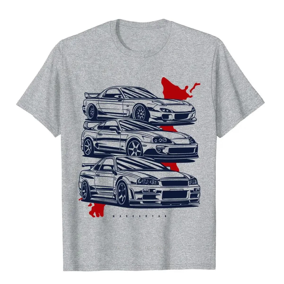 Jdm Crew Rx7 Skyline Gtr Top T-Shirts For Men Moto Biker Tops Manga Cotton Fitness Tshirt Fashion Summer Oversized T Shirt Tees