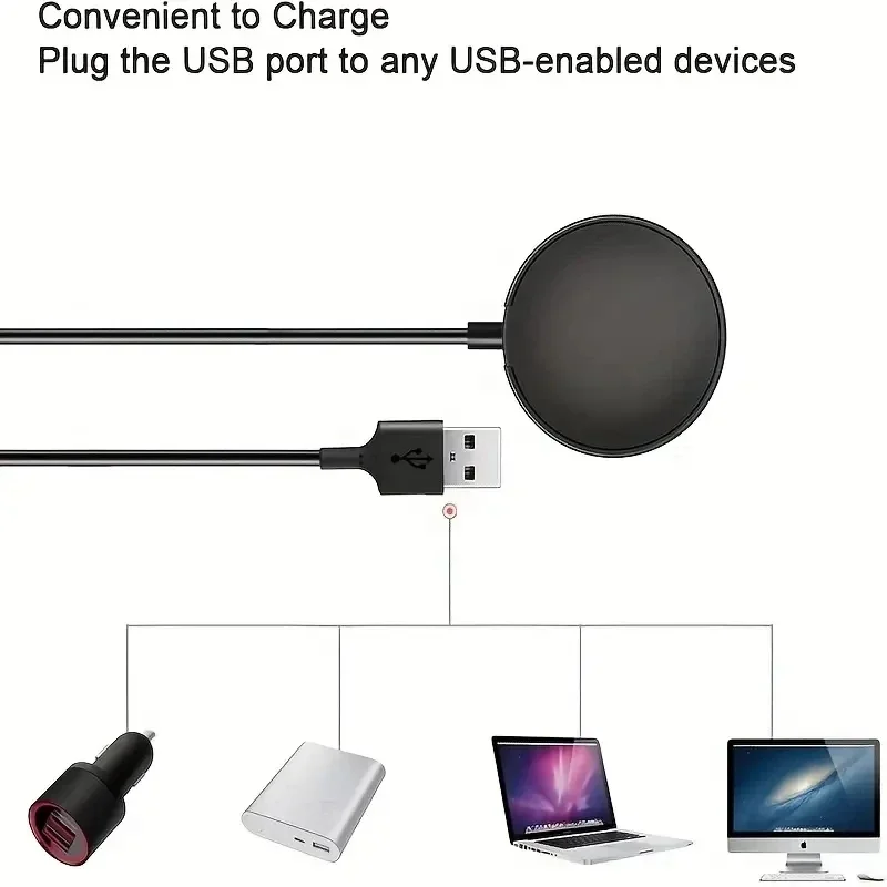 Magnetic Watch Wireless Charger For Samsung Galaxy Watch 3/4/5 Active 2 Portable USB Type C PD Cable Fast Charging Dock Station image 4
