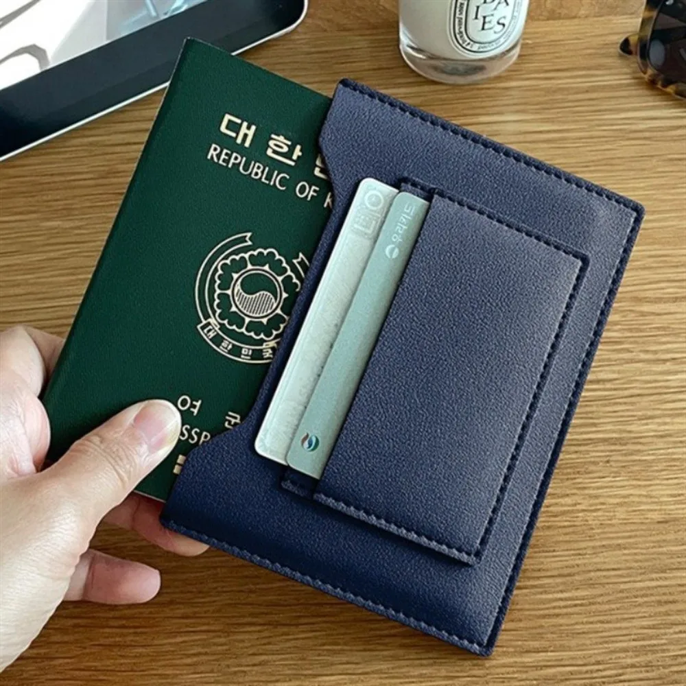 

Креативный однотонный чехол для паспорта из искусственной кожи с отделениями для карт и билетов, многофункциональный, для мужчин