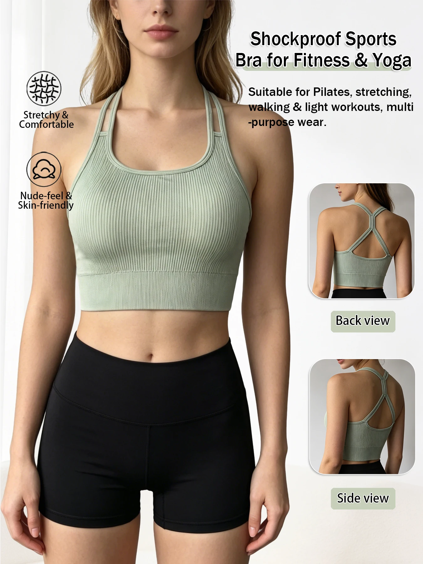 Soutien-gorge de sport côtelé - Tank Top Ribbed avis et prix