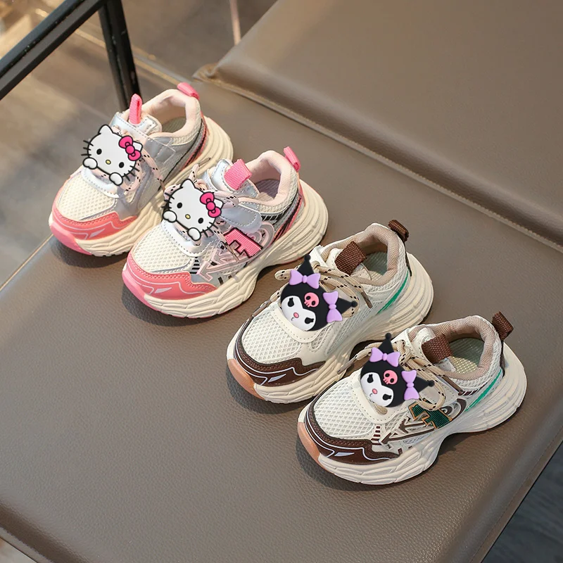 

Sanrio hello kitty children sneakers spring and summer new boys mesh soft sole casual shoes girls toddler shoes baby daddy shoes