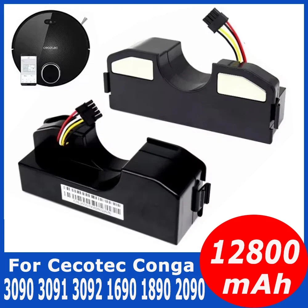 Vacuum Battery For CECOTEC CONGA 3090 CONGA 3091 CONGA 3092 Fits 05173 6800mAh / 44.40Wh 14.4V Li-ion